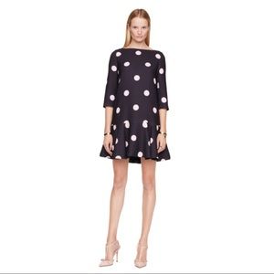 Kate spade polka dot flounce dress size 8